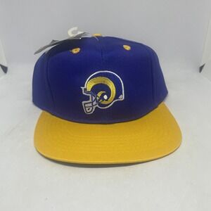 New St. Louis Rams NFL Snapback Cap Play Football Blue & Gold Trucker Hat